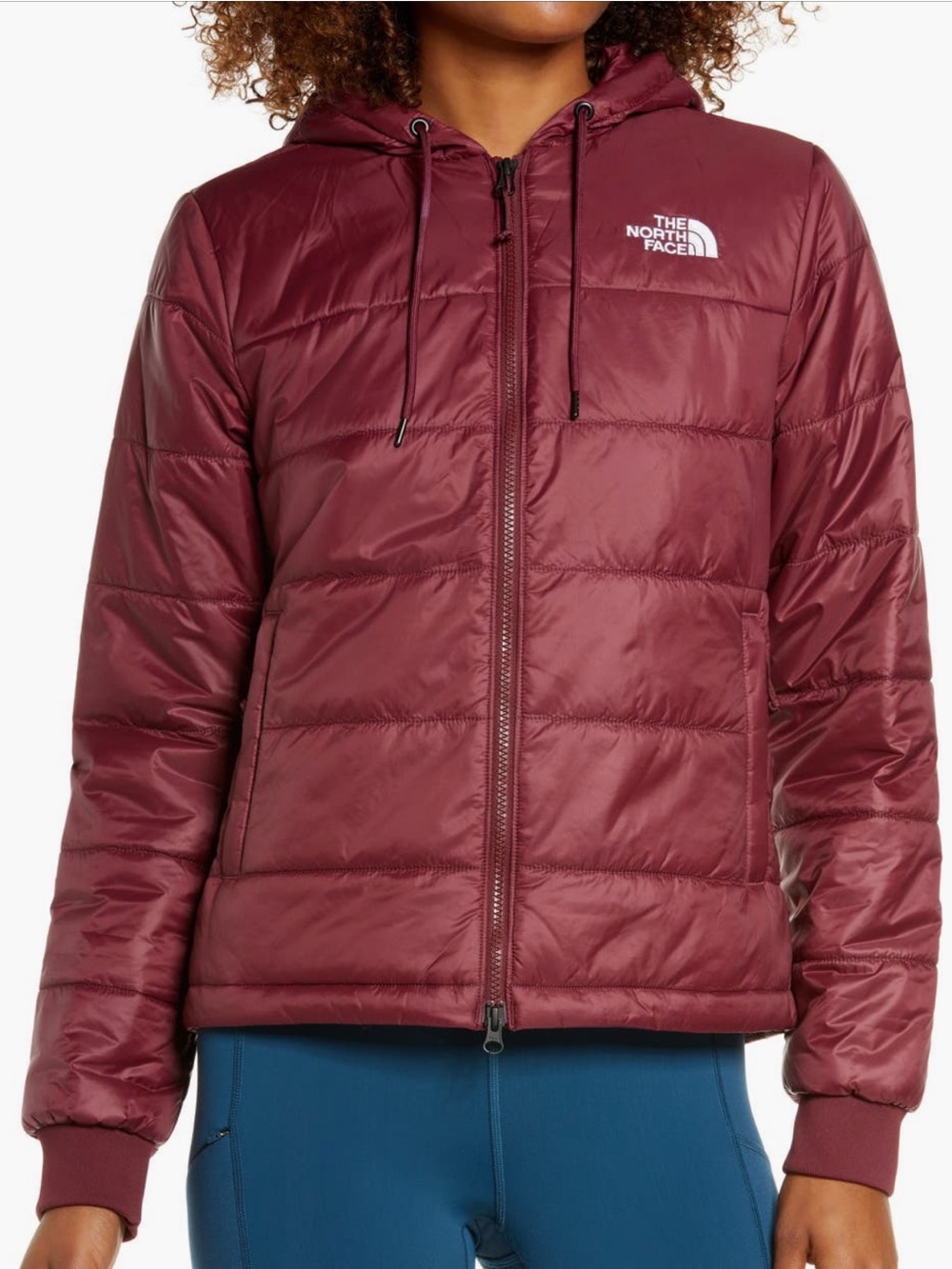 The North Face Women's Maroon Quilted Puffer Jacket